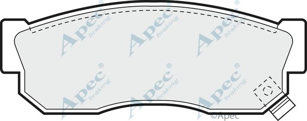 APEC BRAKING Комплект тормозных колодок, дисковый тормоз PAD457